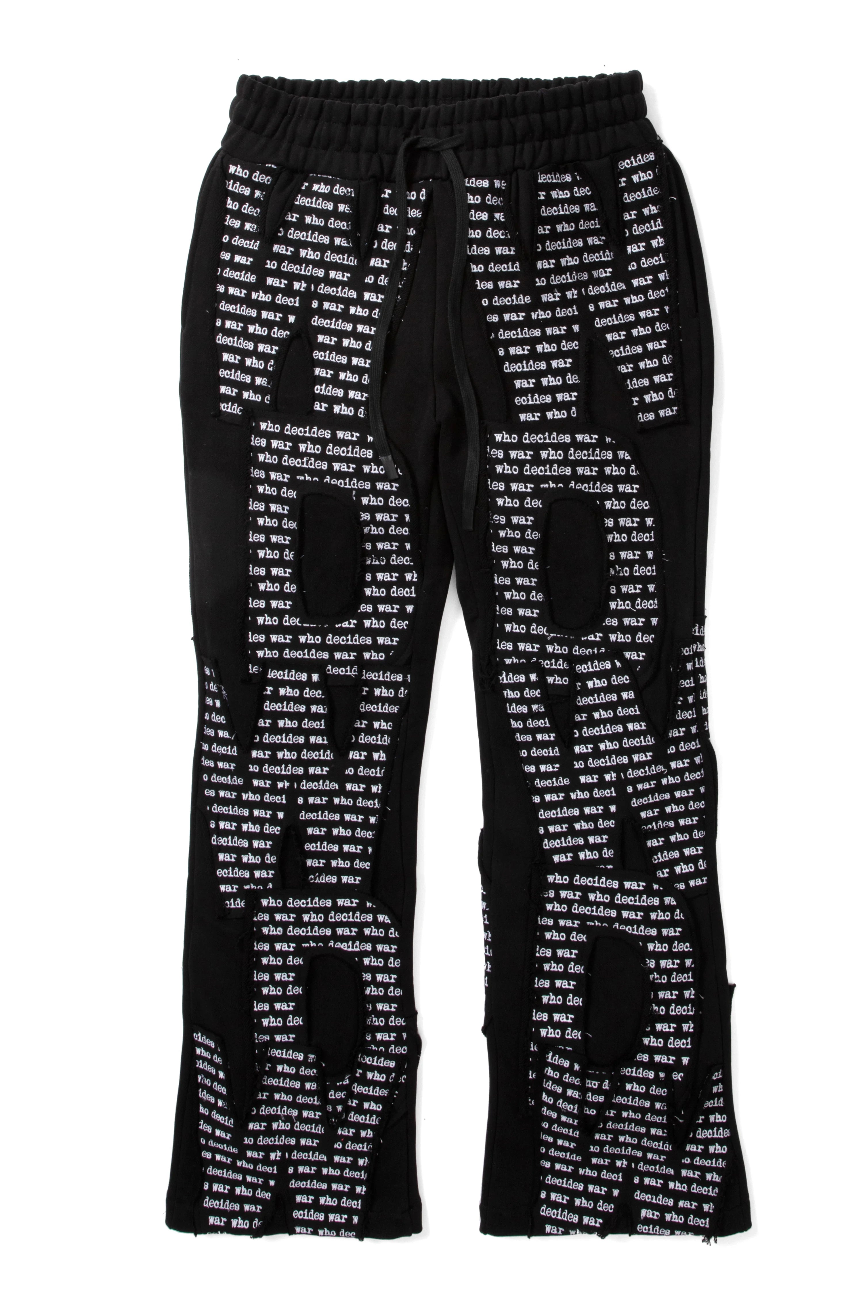 Who Decides War WDW Overlay Sweatpants Black